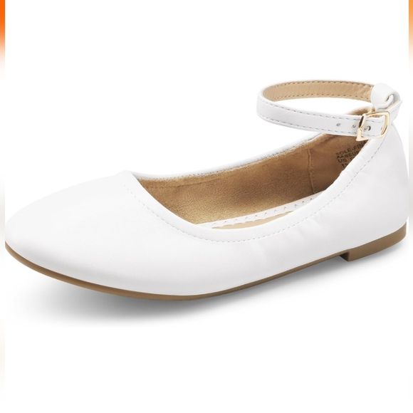 DREAM PAIRS Dress Shoes Girl's Ballerina Flat Ankle Strap Ballet Flats Big Kid 6 - Picture 10 of 10